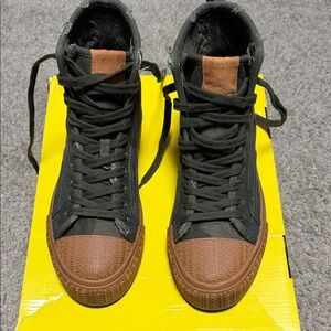 Marc Jacobs Black and Brown High-Top Sneakers